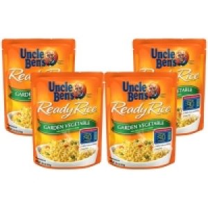 (4 pack) UNCLE BENS Ready Rice: Garden Vegetable, 8.8oz