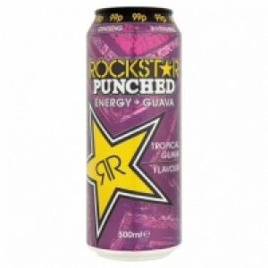 ROCKSTAR PUNCHED TROPICAL GUAVA ENERGY DRINK 500ML £0.99