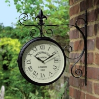 RobertDyas  Charles Bentley Paddington Double Sided Metal Wall Clock - B