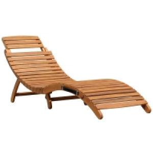 RobertDyas  Charles Bentley Wooden FSC Acacia Large Folding Curved Recli