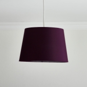 Wilko  Wilko 30cm Tapered Plum Light Shade