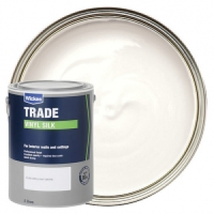 Wickes Trade Vinyl Silk Emulsion Paint - Pure Brilliant Whit £18.00