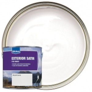 Wickes Exterior Satin Paint - Brilliant White 2.5L £29.00