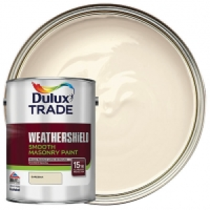 Dulux Trade Weathershield Smooth Masonry Paint - Gardenia 5L £37.00