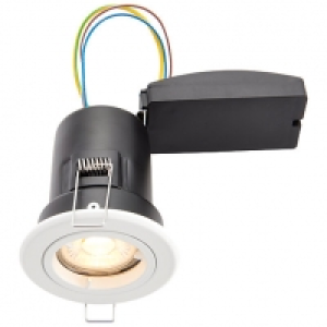 Wickes White LED Premium Fire Rated Downlight - 6W &pound;12.00