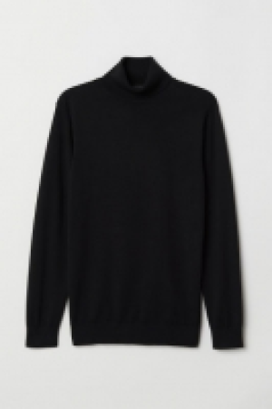  Knitted polo-neck jumper £9.00