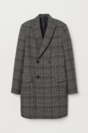  Double-breasted wool-mix coat £53.00
