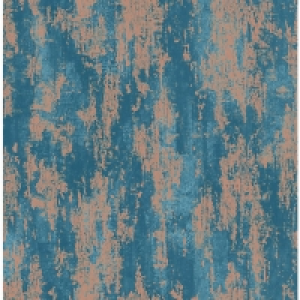 Boutique Industrial Texture Turquoise Decorative Wallpaper - £23.00