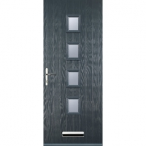 Euramax 4 Square Grey Right Hand Composite Door 880mm x 2100 £750.00