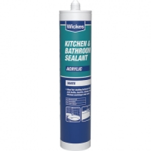 Wickes Kitchen & Bathroom Acrylic Sealant - White 310ml £4.10