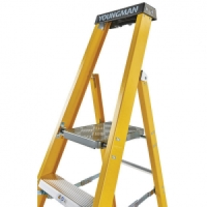 Youngman S400 10 Tread Fibreglass Platform Stepladder £190.00