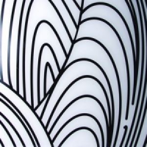 Wickes Glass Splashback Black Lines On White 600x750mm £138.00