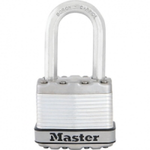 Master Lock Excell M1EURDLF Long Shackle Laminated Steel Pad £13.50