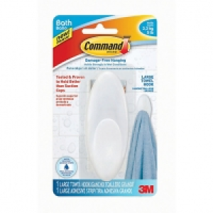 Command Large Towel Hook - Frosted £4.99