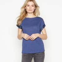 Debenhams  Blue Sequinned T-Shirt
