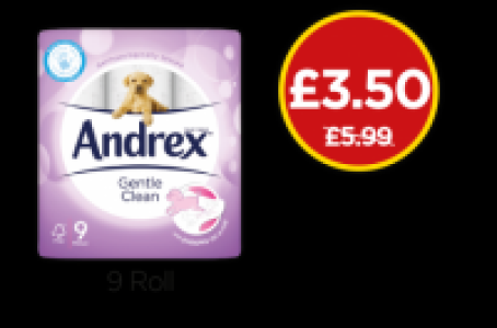 Andrex Gentle Clean Toilet Tissue £3.50