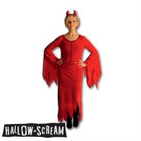 HomeBargains  Hallow-Scream Ladies Devil Dress and Hairband