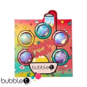 HomeBargains  Bubble T Bombs Away 5 Bath Fizzers Gift Set