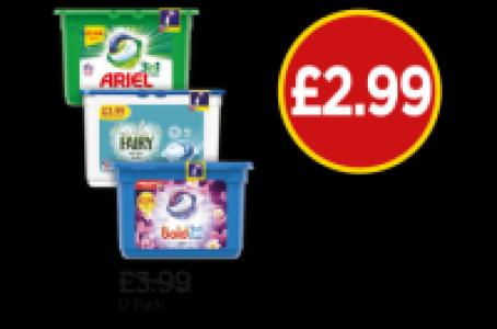 Ariel 3 In 1 Capsules, Fairy Non £2.99
