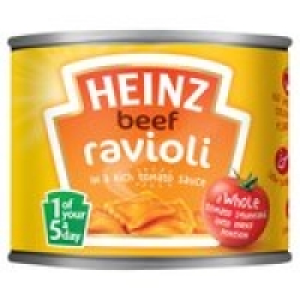 Heinz Beef Ravioli in Tomato Sauce £0.75
