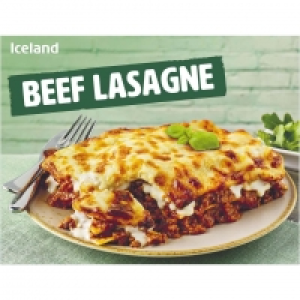 Iceland Beef Lasagne 500g £1.00