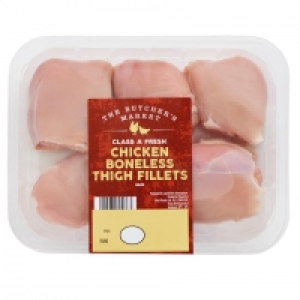 The Butchers Market Boneless Chicken Thigh Fillets 500g £3.00