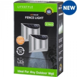 Lifestyle Solar SMD Fence Light 2 Pack