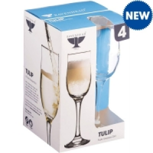 Tulip Flute Glasses 20cl 4pk