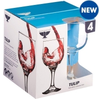 JTF  Tulip Red Wine Glasses 24cl 4pk