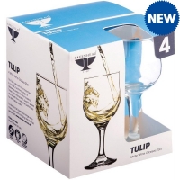 JTF  Tulip White Wine Glasses 20cl 4pk