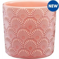 JTF  Pastel Patterned Pot Pink 14cm