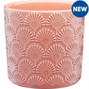 Pastel Patterned Pot Pink 14cm