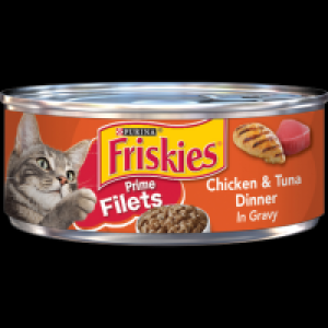 Walmart  Friskies Gravy Wet Cat Food, Prime Filets Chicken & Tuna Din