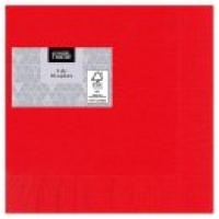 Asda George Home Red 2-Ply Paper Napkins
