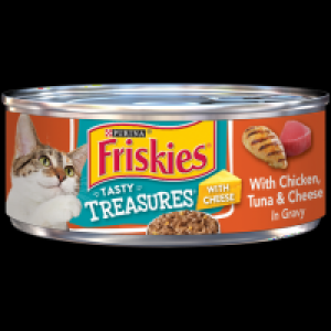 Friskies Gravy Wet Cat Food, Tasty Treasures With Chicken, T