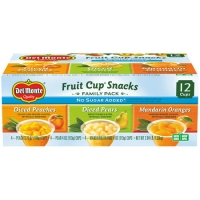 Walmart  (12 Cups) Del Monte Fruit Cup Snacks No Sugar Added Assorted