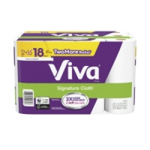 Walmart  Viva Signature Cloth Paper Towels, Choose-A-Sheet, 12 Big Ro