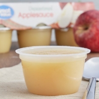 Walmart  (3 Pack) Great Value Applesauce Cups, Unsweetened, 3.2 oz, 6