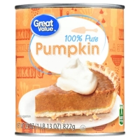 Walmart  (2 pack) Great Value 100% Pure Canned Pumpkin, 29 oz