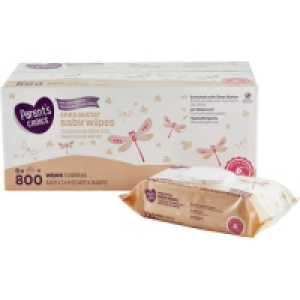 Parents Choice Shea Butter Baby Wipes, 8 packs of 100 (800