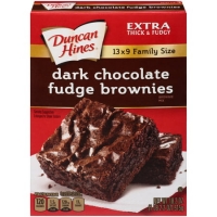 Walmart  (4 Pack) Duncan Hines Dark Chocolate Fudge Brownies Brownie 