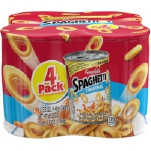 (2 Pack) Campbells SpaghettiOs Original, 15.8 oz, 4 Pack