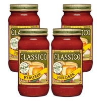 Walmart  (4 Pack) Classico Four Cheese Pasta Sauce, 24 oz Jar