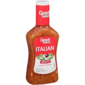 Walmart  (4 Pack) Great Value Zesty Italian Dressing & Marinade, 16 O