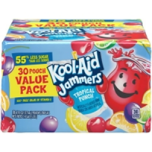 (2 pack) Kool-Aid Jammers Tropical Punch Flavored Drink 30-6