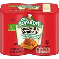 Walmart  (2 pack) Chef Boyardee Spaghetti and Meatballs, 14.5 oz, 4 P