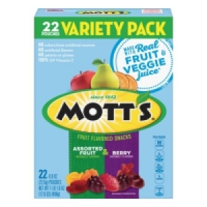 Motts Fruit Berry Fruit Flavored Snacks Variety Pack 22 ct
