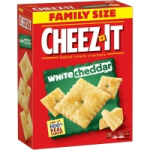 Cheez-It Baked Snack Crackers, White Cheddar, Family Size, 2