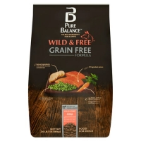 Walmart  Pure Balance Wild & Free Grain Free Formula Salmon & Pea Rec