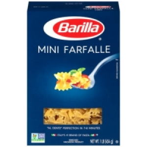 Walmart  (4 pack) Barilla Pasta Mini Farfalle, 16 Oz